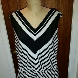 Black and white summer dress
